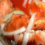Шашлык из свинины с апельсинами в аэрогриле