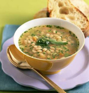 фасолевый суп с орехами рецепт