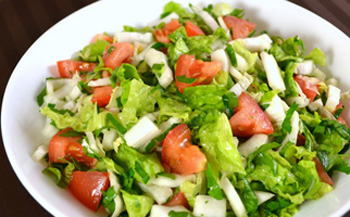 Простые рецепты диетических салатов