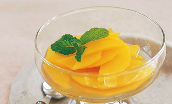 Рецепт быстрого десерта из манго 