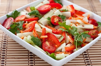 Рецепт салата из овощей по-тайски