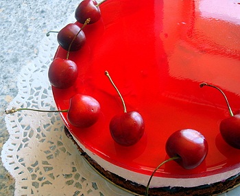 Рецепт торта с желе из черешен
