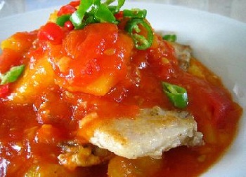 Рецепт рыбы в томатном соусе 