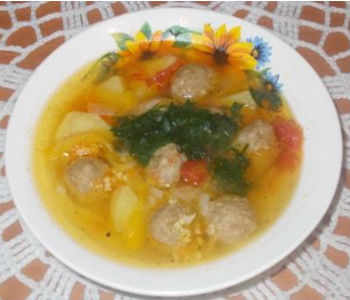 Вермишелевый суп с фрикадельками рецепт