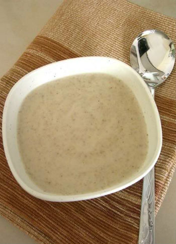 Рецепт грибного крем-супа в пароварке