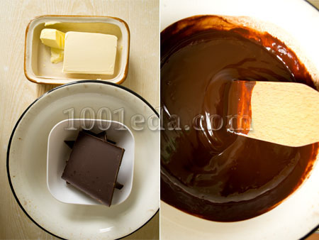Шоколадный кекс к романтическому ужину