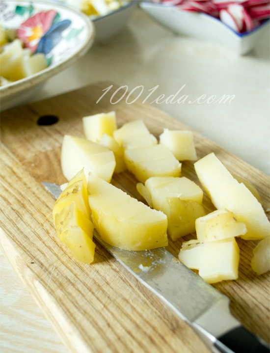 Салат из редиса с картофелем: рецепт с пошаговым фото
