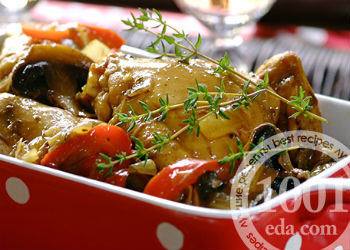 Рецепт рагу с курицей, грибами и картофелем