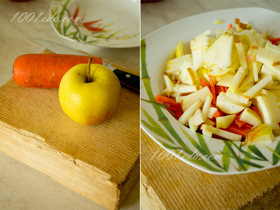 Детский салат с морковкой и яблоком: рецепт с пошаговым фото