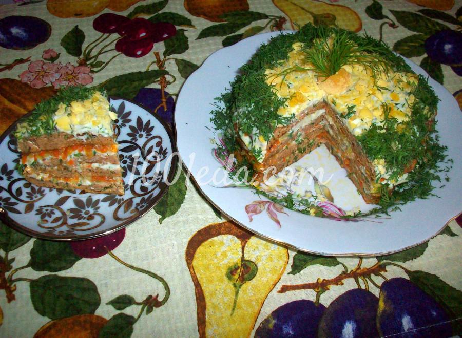 Закусочный торт из кильки в томате: рецепт с пошаговым фото