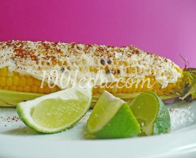 Кукуруза-гриль с сыром по-мексикански