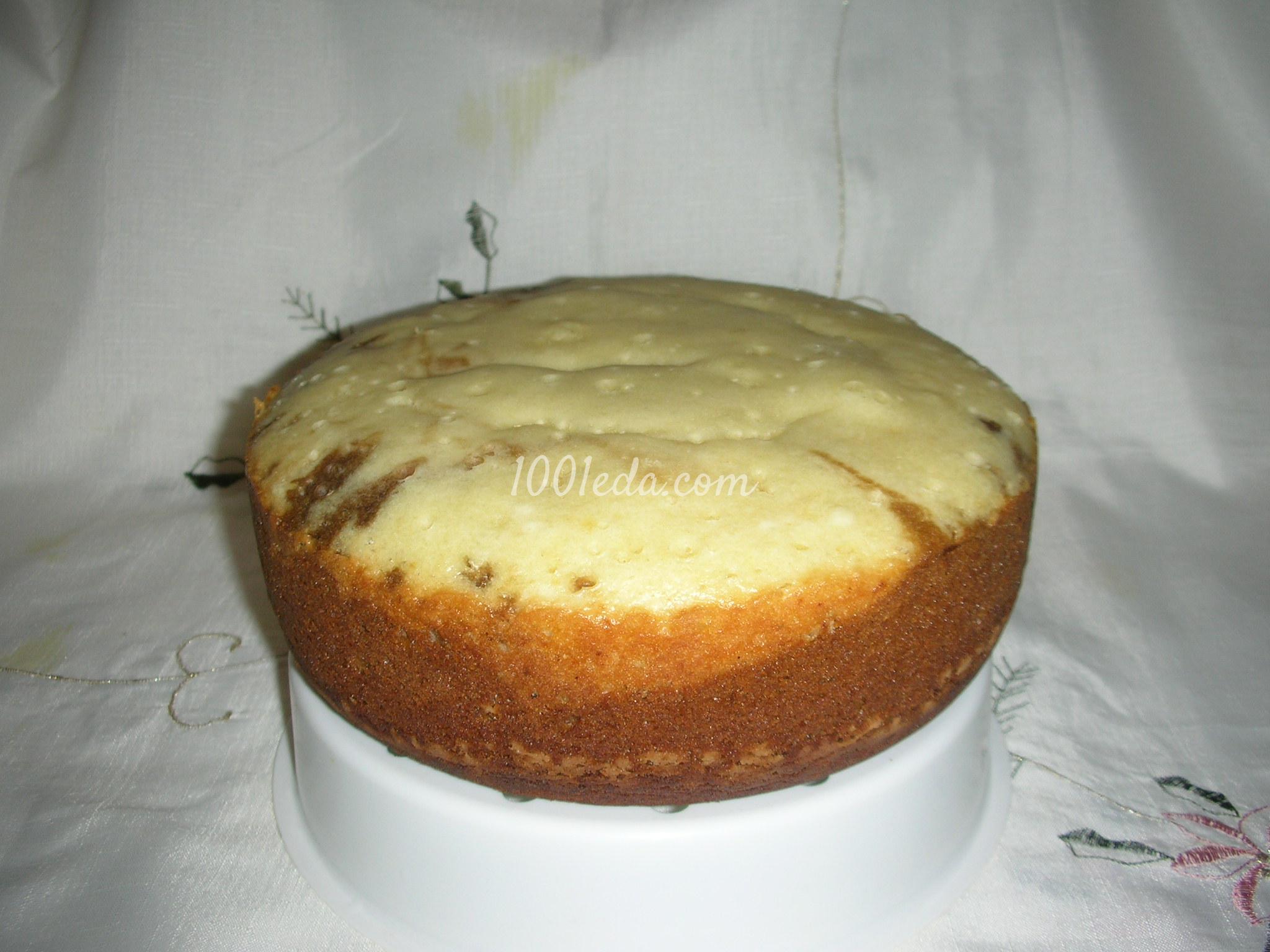 Бисквитный пирог Три вкуса в МВ: рецепт с пошаговым фото - Шаг №16