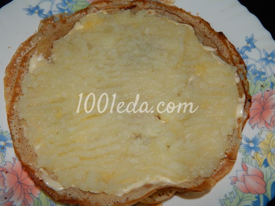 Блинные рулетики с мясом и картофелем: рецепт с пошаговым фото - Шаг №2 Блинные рулетики с мясом и картофелем: рецепт с пошаговым фото - Шаг №2