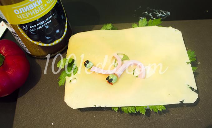 Бутерброд детский Червячки: рецепт с пошаговым фото - Шаг №7