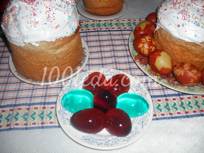Десерт Мармеладные пасхальные яйца: рецепт с пошаговым фото