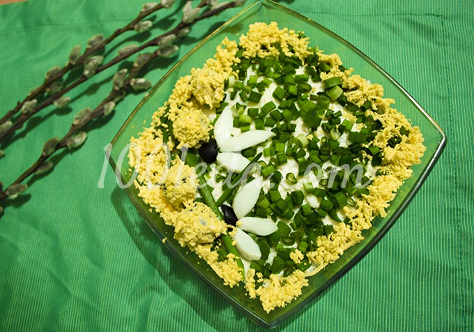 Салат с куриным филе и маслинами Нежный: рецепт с пошаговым фото
