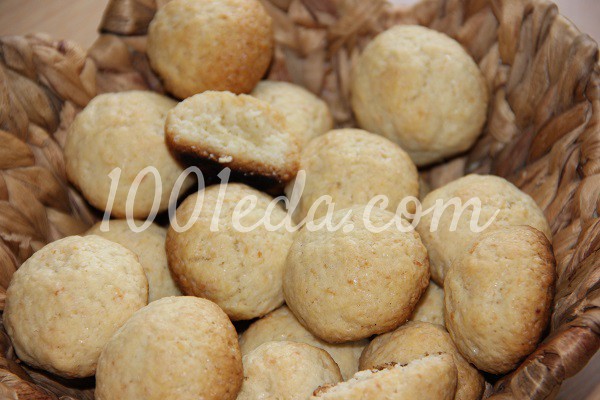 Постное кокосовое печенье: рецепт с пошаговым фото
