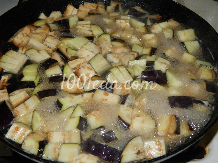 Макароны с грибно-баклажановым соусом со вкусом копченостей: рецепт с пошаговым фото - Шаг №3 Макароны с грибно-баклажановым соусом со вкусом копченостей: рецепт с пошаговым фото - Шаг №3