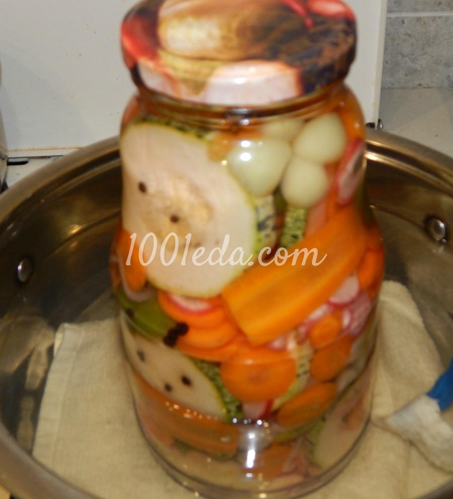 Маринованная овощная смесь Смешарики: рецепт с пошаговым фото - Шаг №7