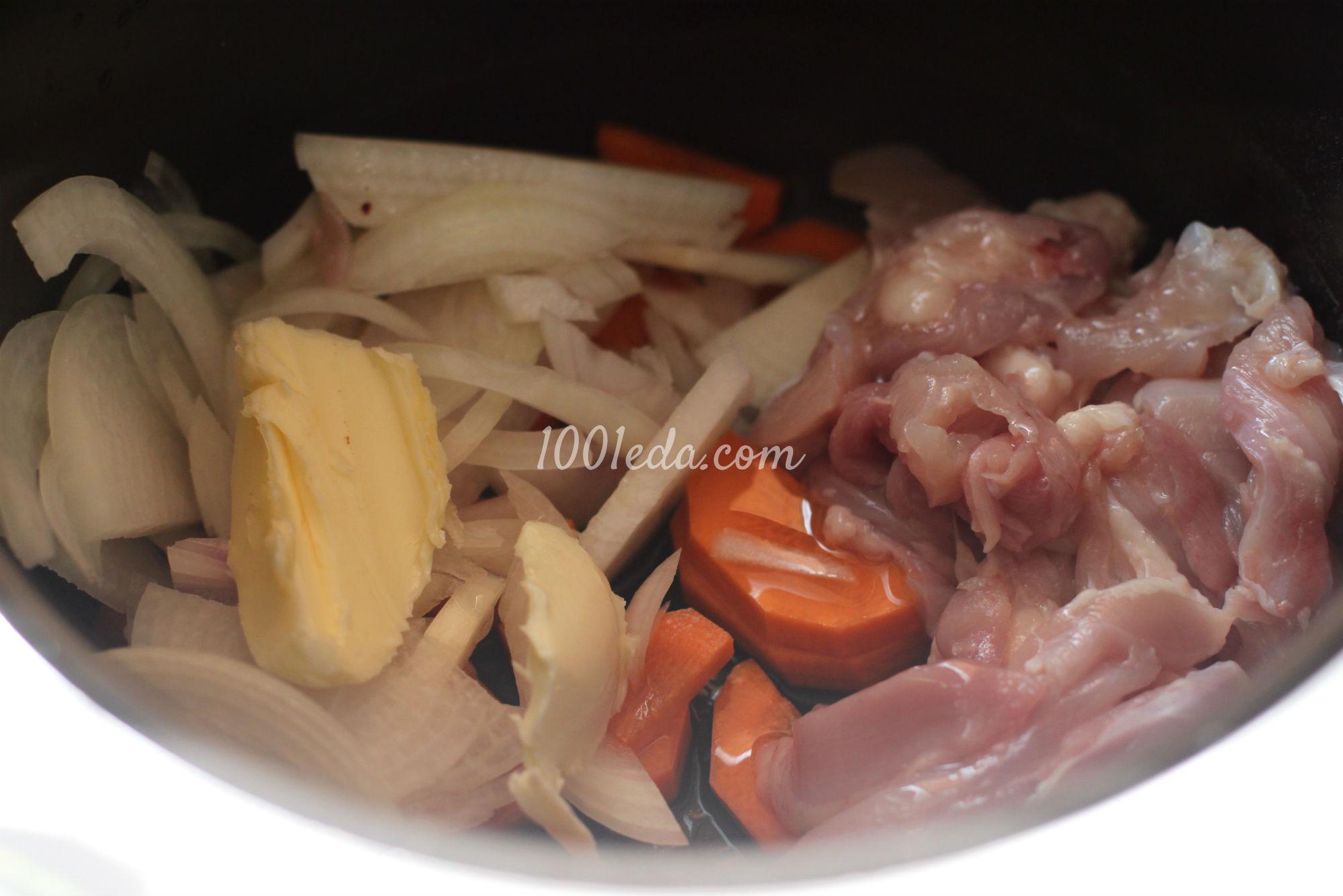 Овощное рагу с куриными бедрами в мультиварке: рецепт с пошаговым фото - Шаг №1