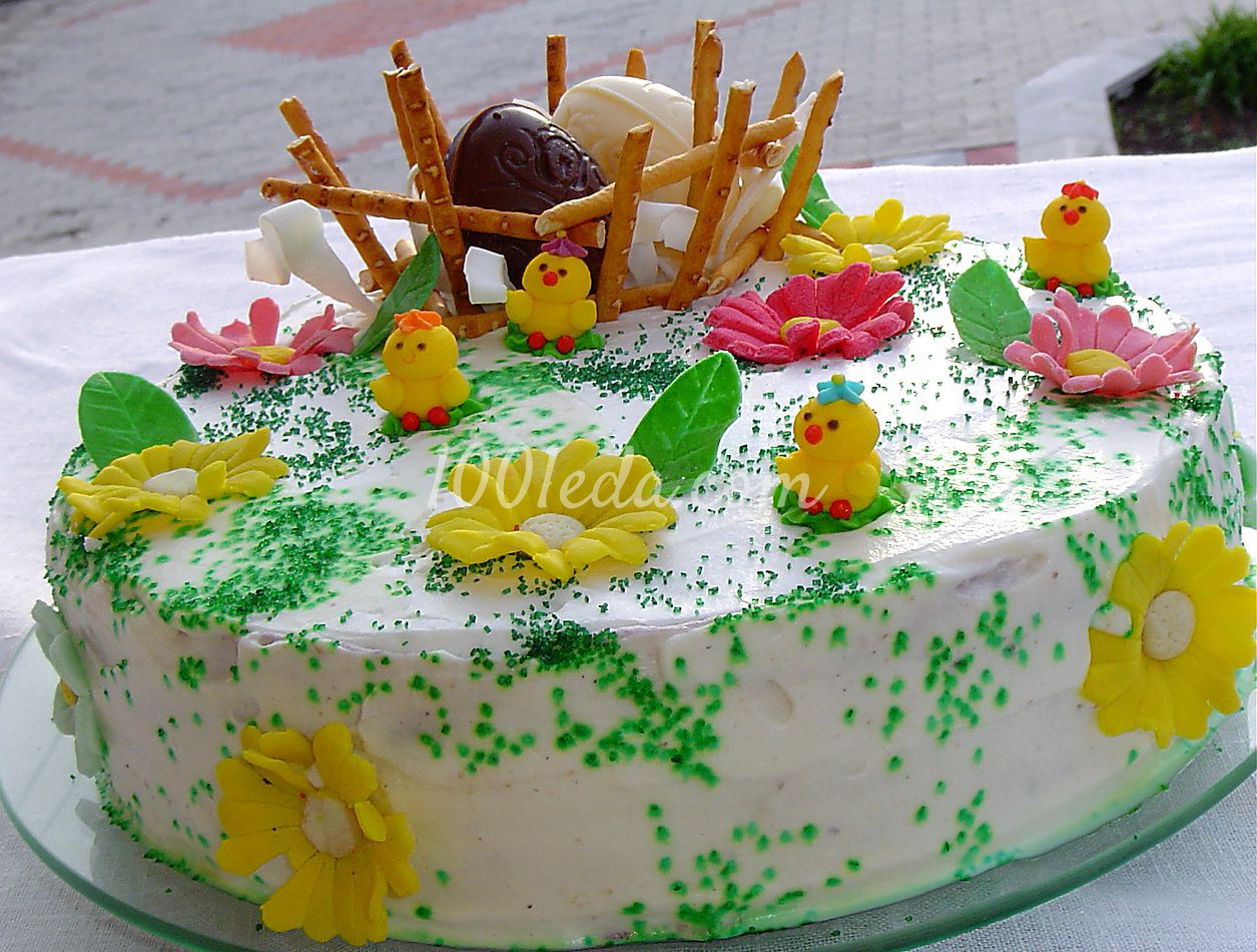 Пасхальный торт со штрейзелем: рецепт с пошаговым фото - Шаг №7