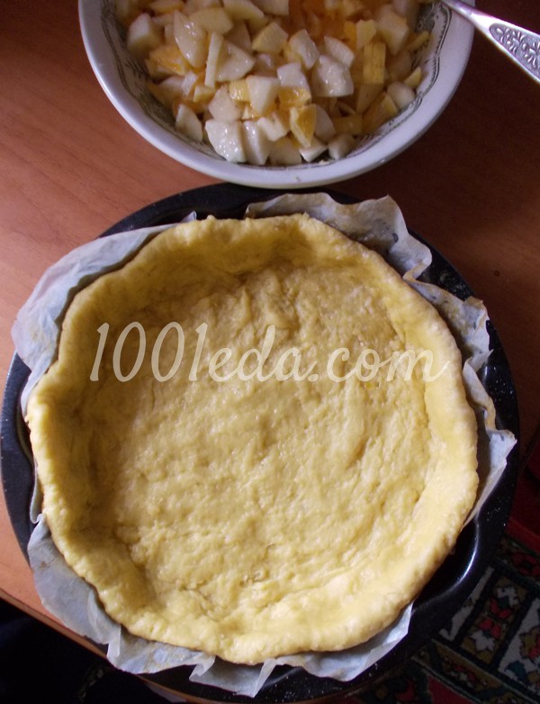 Пирог с фруктами Праздничный: рецепт с пошаговым фото - Шаг №8