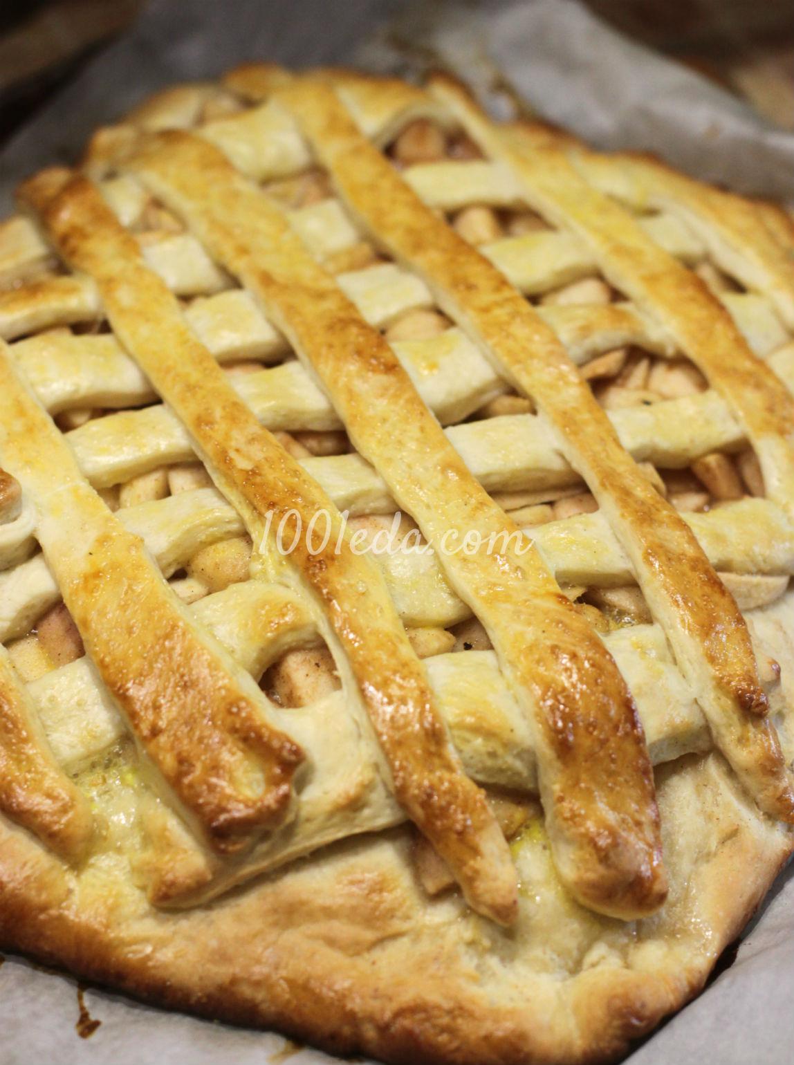 Пирог с яблоками и корицей на дрожжевом тесте: рецепт с пошаговым фото - Шаг №11