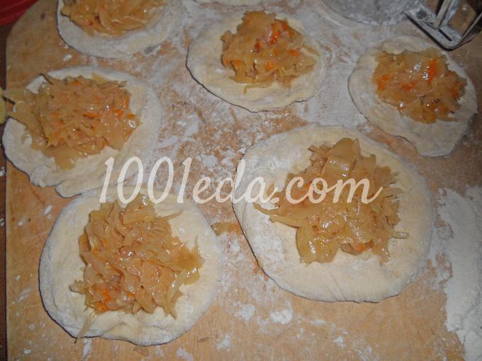 Постные пирожки с капустой: рецепт с пошаговым фото - Шаг №6