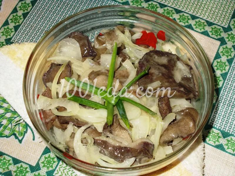Постный салат с грибами и луком Постный салат с грибами и луком