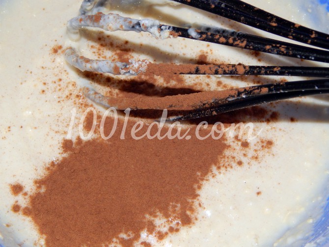 Шоколадно-манный кекс с лимонными цукатами: рецепт с пошаговым фото - Шаг №4