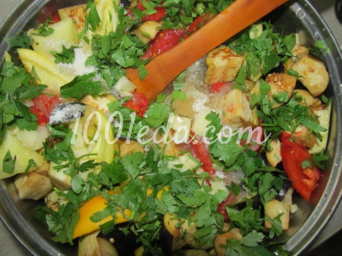 Салат из баклажан, томатов, перца на зиму: рецепт с пошаговым фото - Шаг №3