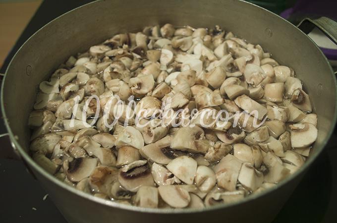 Салат из баклажанов с грибами на зиму: рецепт с пошаговым фото - Шаг №3