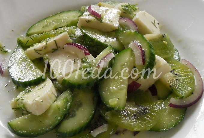Витаминный салат в зеленых тонах - Шаг №3
