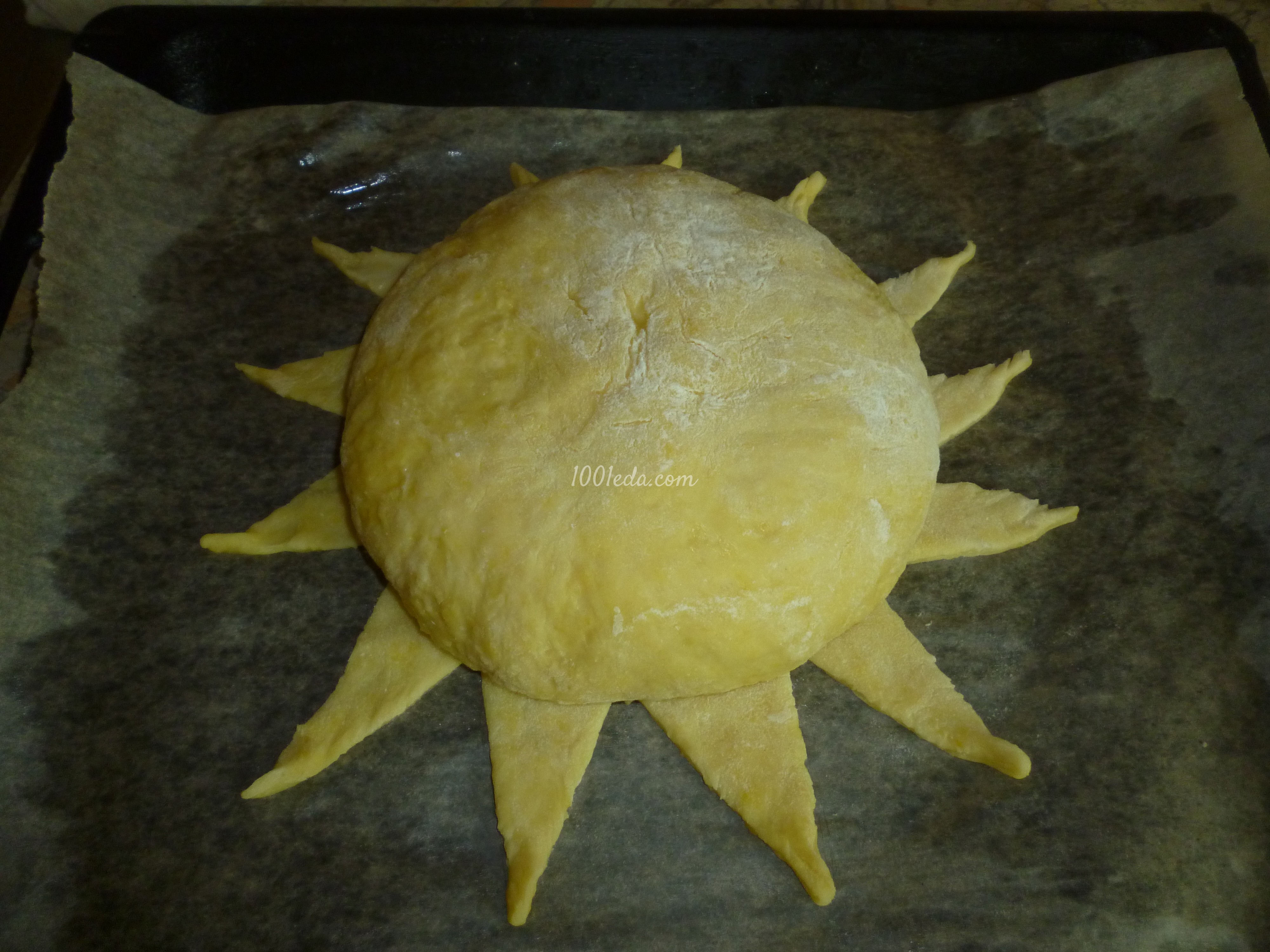 Сладкое солнышко с картошкой и яйцом: рецепт с пошаговым фото - Шаг №8