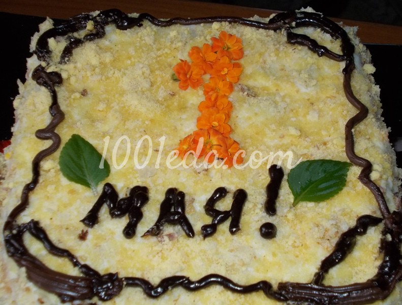 Торт Наполеон из готового слоёного теста: рецепт с пошаговым фото - Шаг №8