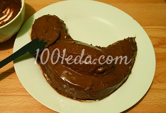 Торт Новогодний петушок 2017 в шоколаде: рецепт с пошаговым фото - Шаг №13