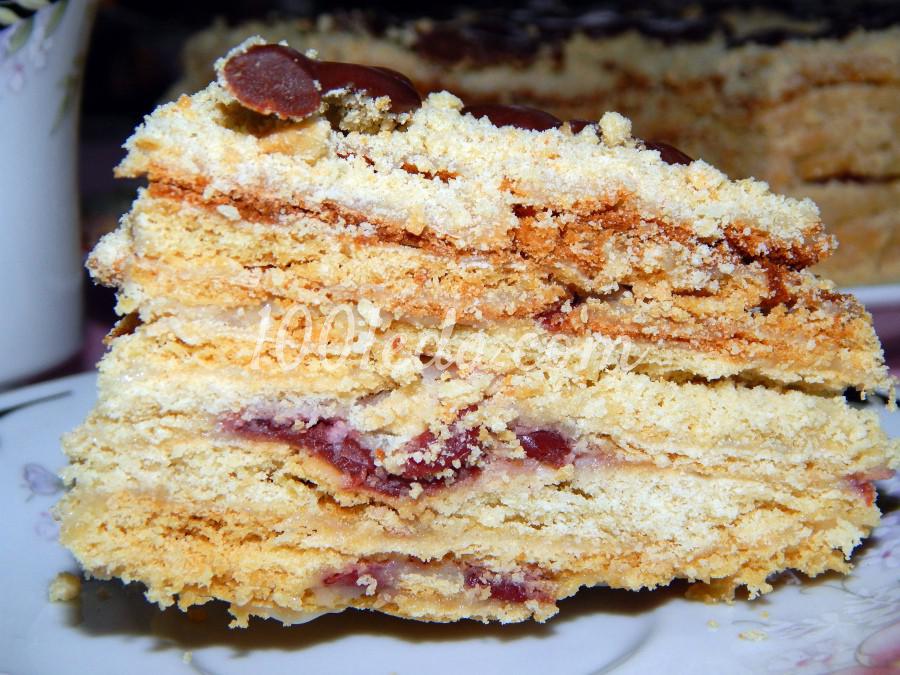Торт Пьяная вишня: рецепт с пошаговым фото - Шаг №9