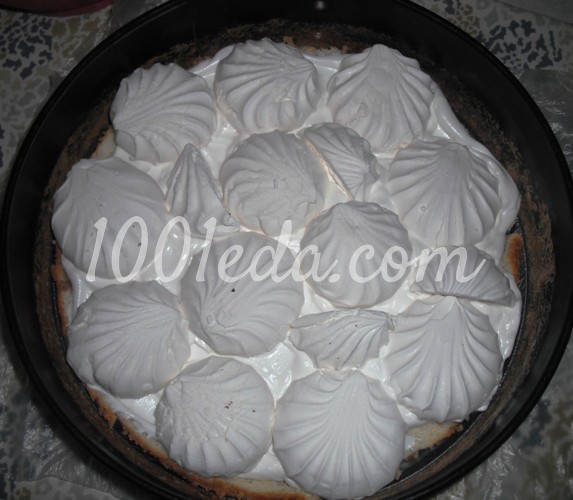 Торт бисквитный Воздушный зефир в шоколаде: рецепт с пошаговым фото - Шаг №13
