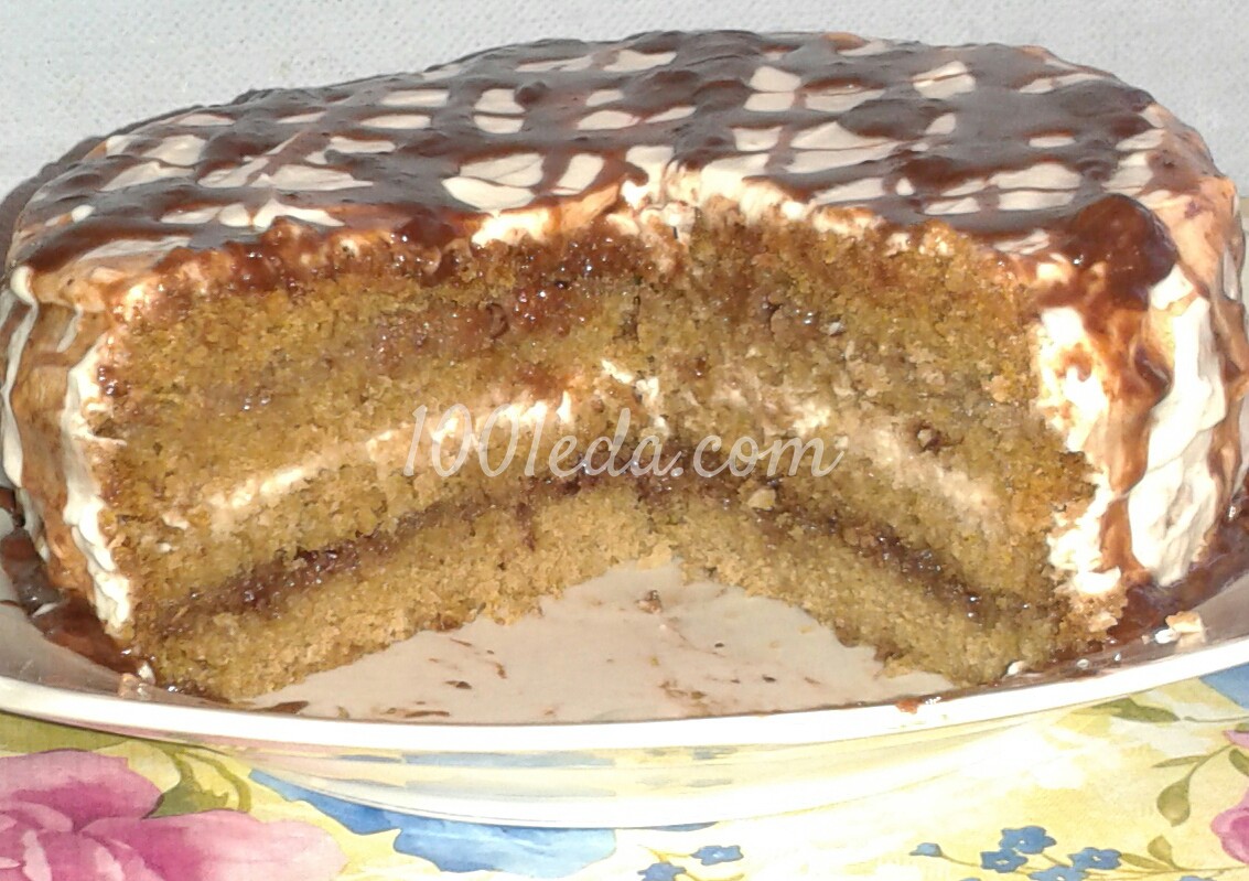 Торт овсяный на лимонаде в мультиварке: рецепт с пошаговым фото - Шаг №3