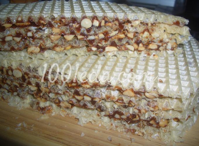 Вафельный торт Грильяж: рецепт с пошаговым фото - Шаг №9