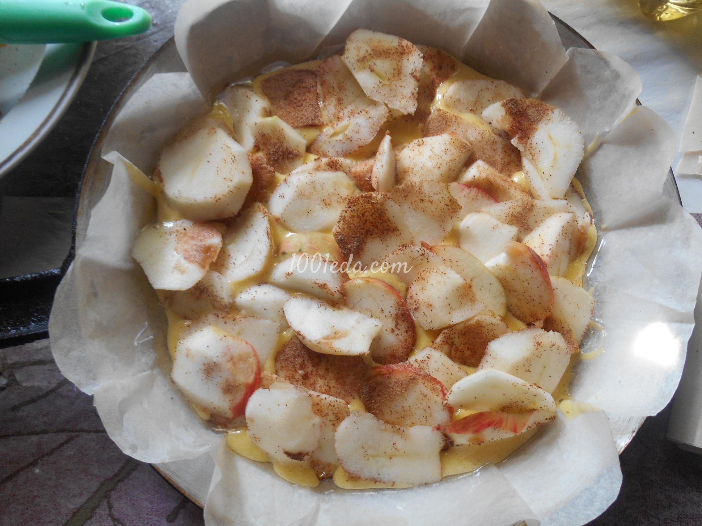 Яблочная шарлотка из кукурузной муки: рецепт с пошаговым фото - Шаг №12