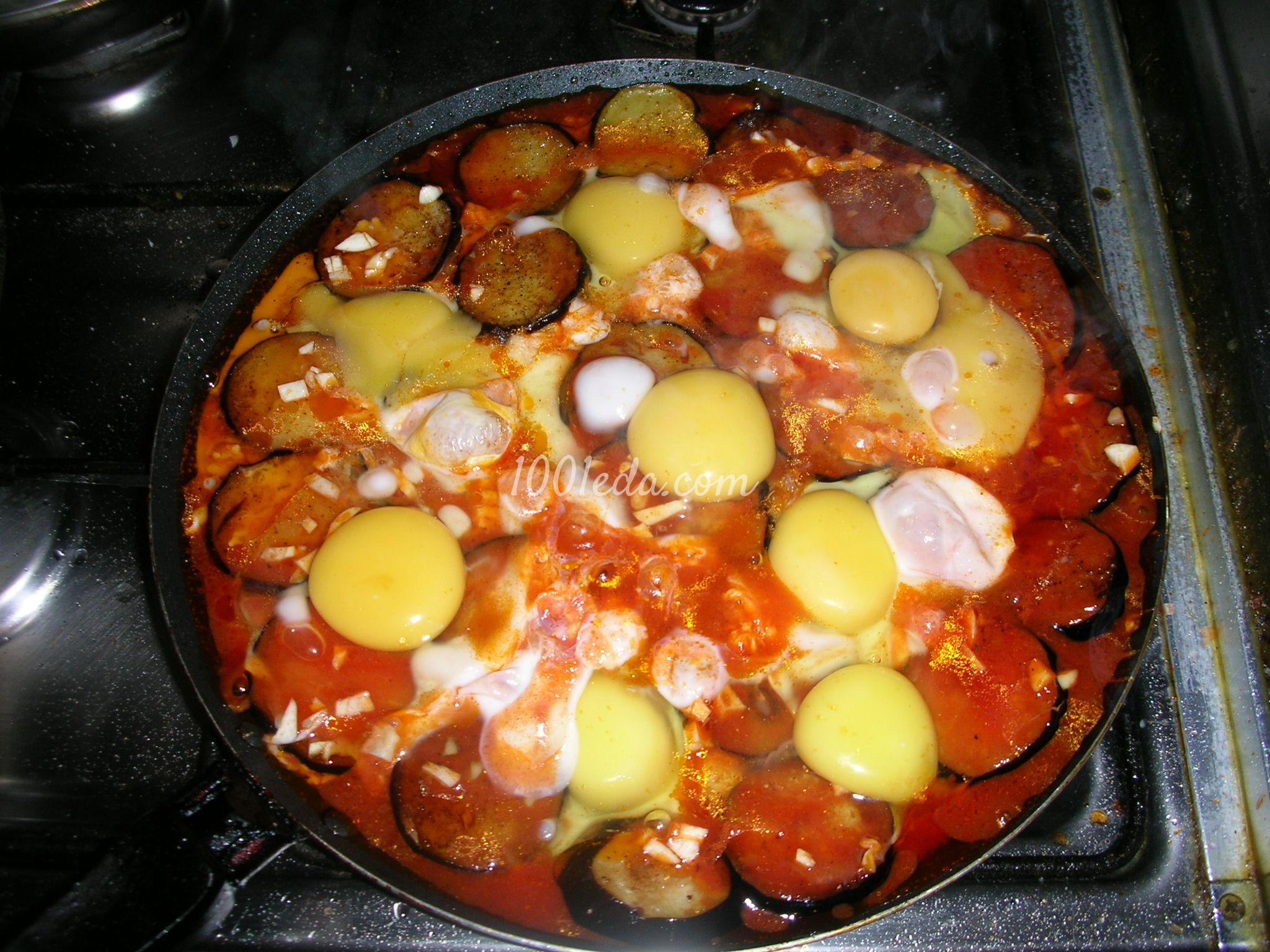 Жаренные баклажаны с томатным соком и яйцом: рецепт с пошаговым фото - Шаг №4