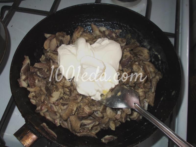 Жульен с грибами - быстрый ужин: рецепт с пошаговым фото - Шаг №5