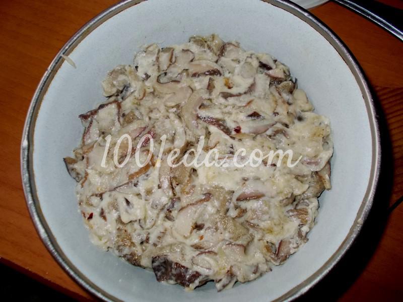 Жульен с грибами - быстрый ужин: рецепт с пошаговым фото - Шаг №6
