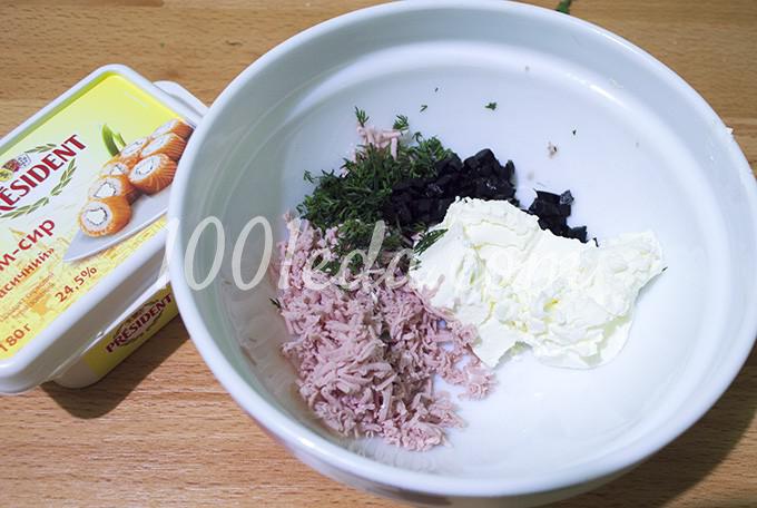 Закуска холодная Елочки: рецепт с пошаговым фото - Шаг №8