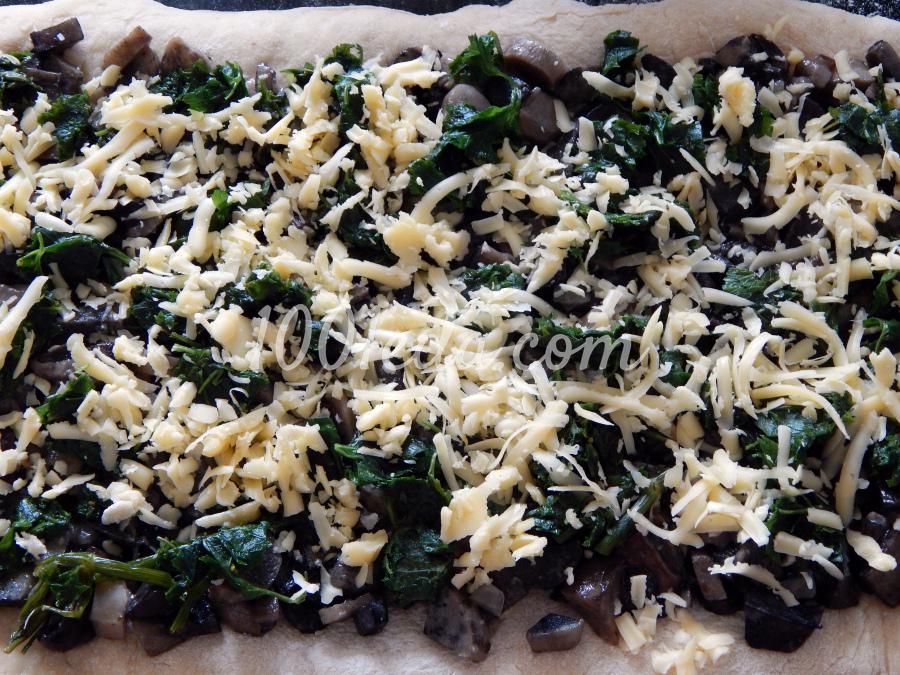 Закусочная бриошь с грибами и сыром: рецепт с пошаговым фото - Шаг №8