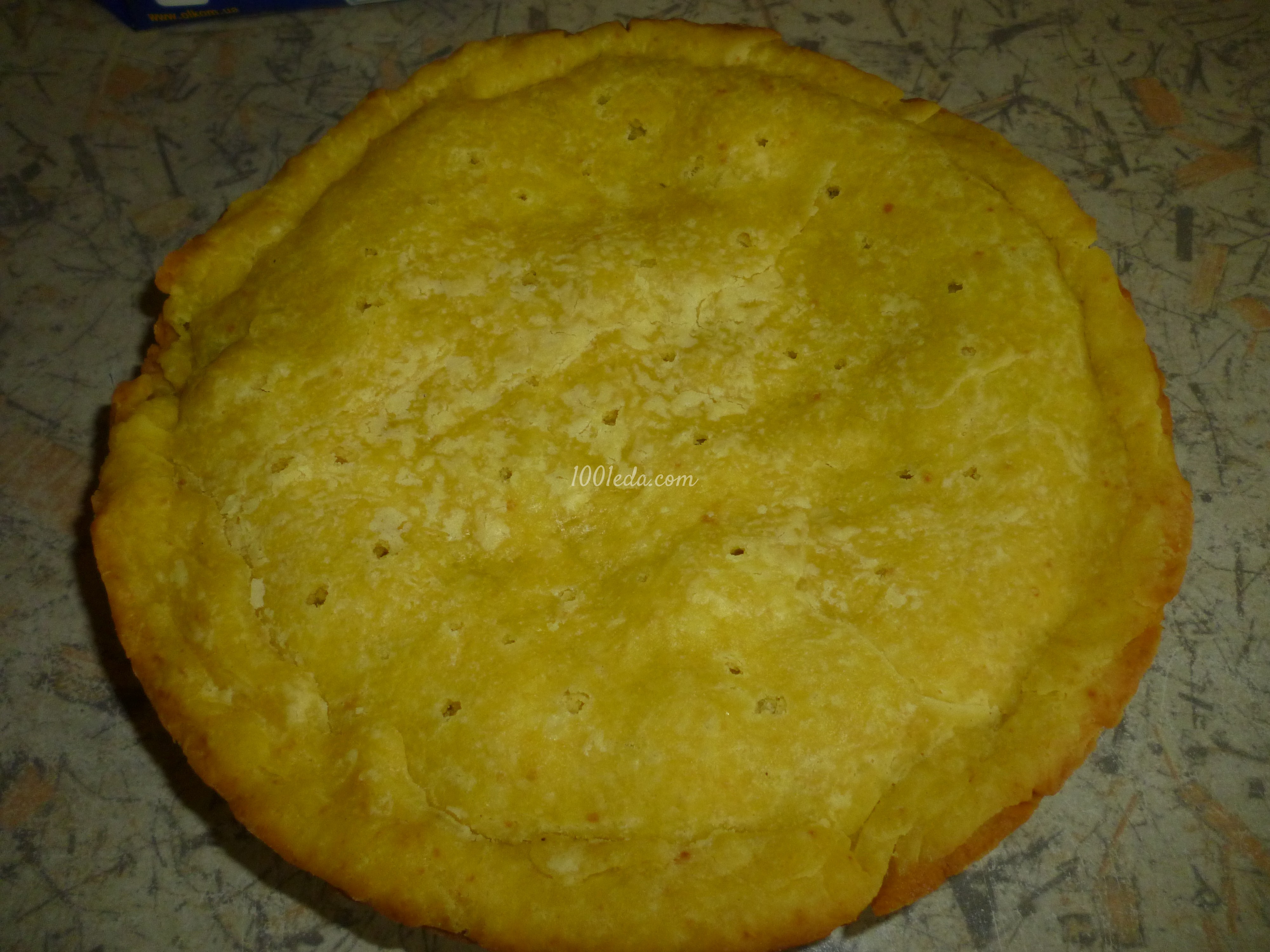 Закусочный пирог с соленым творогом и укропом в мультиварке - Шаг №11