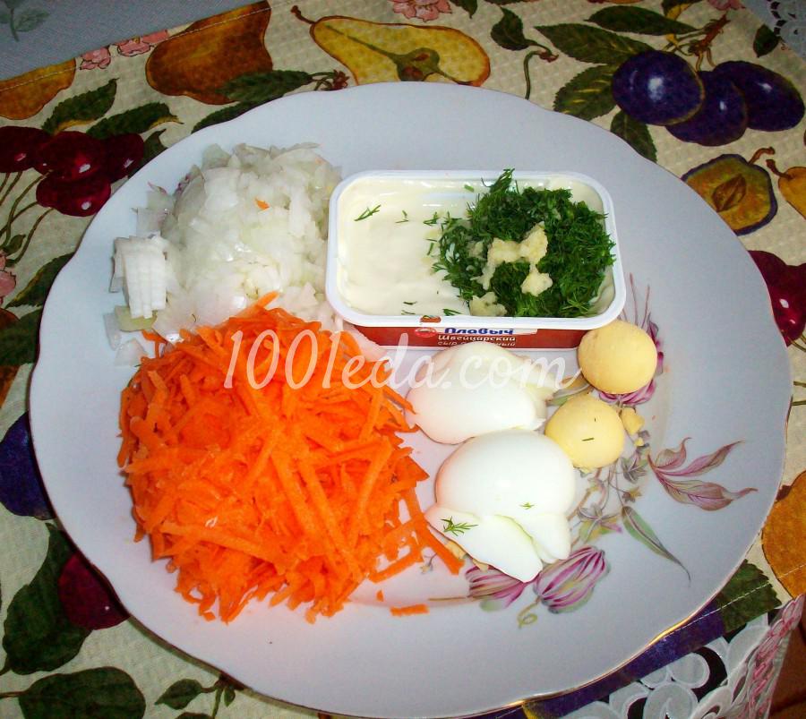 Закусочный торт из кильки в томате: рецепт с пошаговым фото - Шаг №4 Закусочный торт из кильки в томате: рецепт с пошаговым фото - Шаг №4