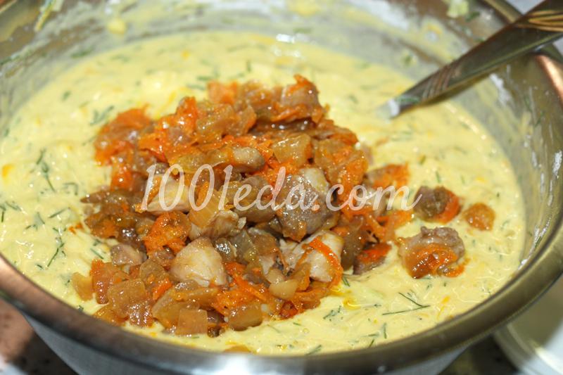 Запеканка из кабачков с куриным мясом и укропом - Шаг №4 Запеканка из кабачков с куриным мясом и укропом - Шаг №4