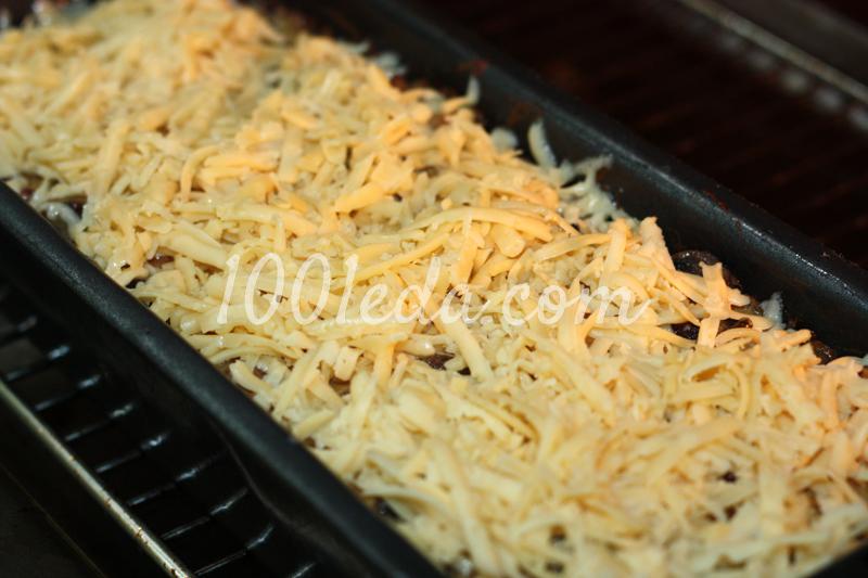 Запеканка из картофеля с грибами в белом соусе под сыром: рецепт с пошаговым фото - Шаг №6
